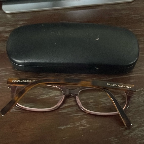 Dolce & Gabbana DG 3084 1659 brown tortoise rectangular eyeglasses with case - Picture 2 of 16